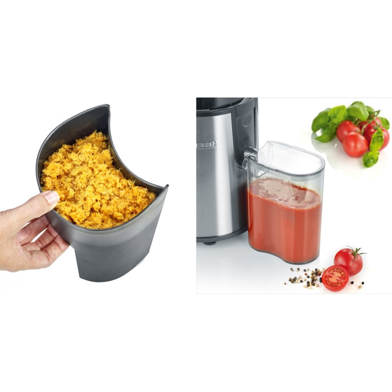 SEVERIN centrifugeuse à jus ES 3566, 400 watt, acier inox/noir